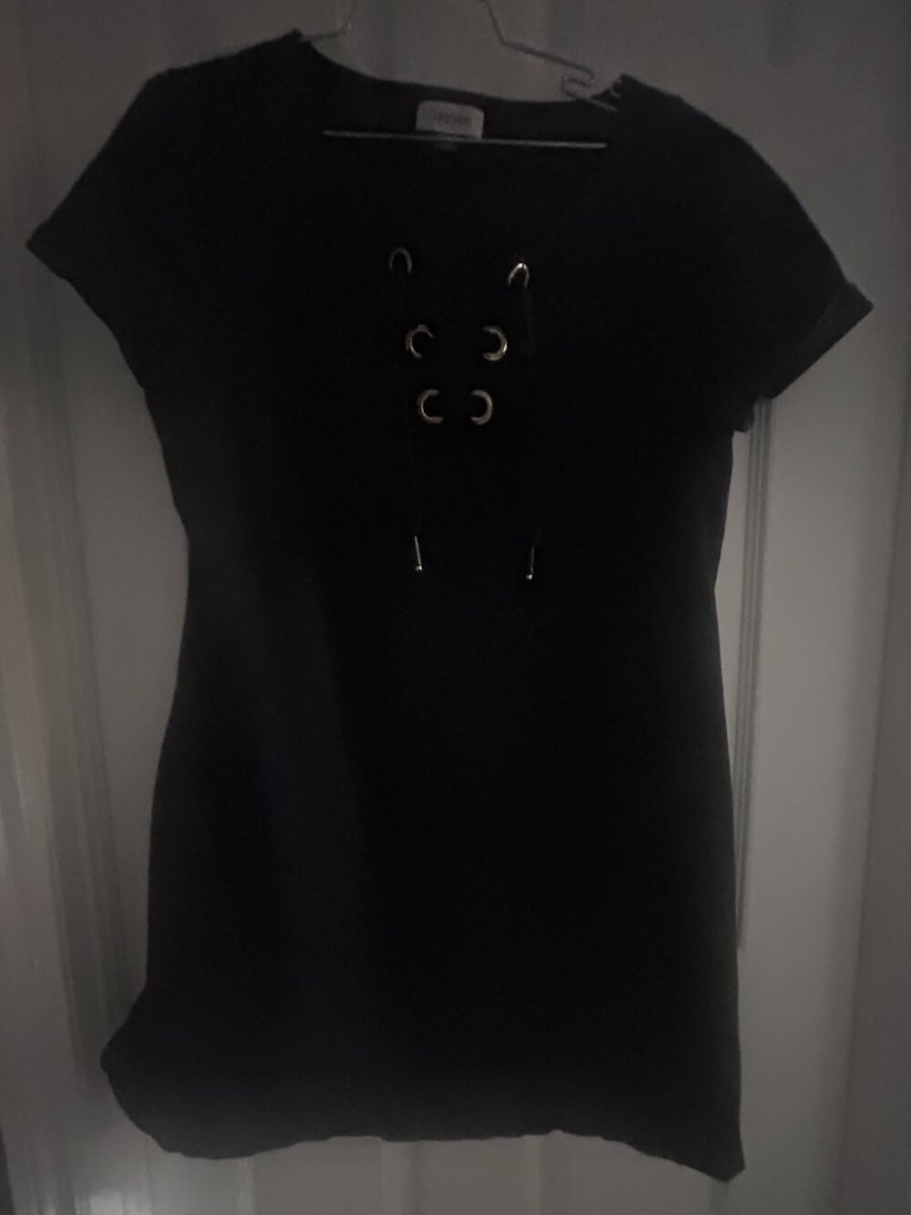 Calvin Klein Black Womans Relaxed T-Shirt Dress